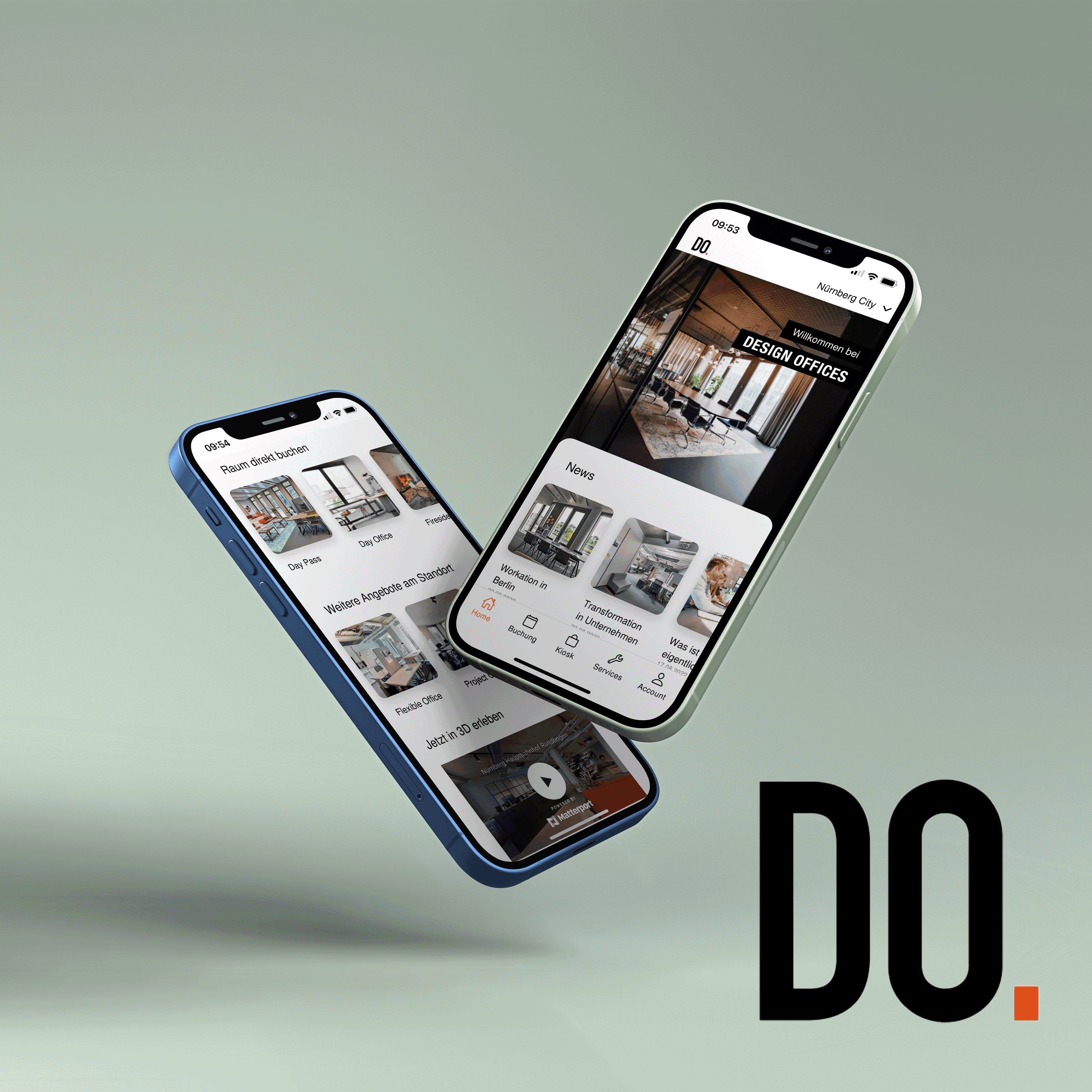 Mockup iPhone Design Offices App